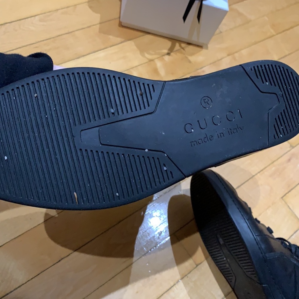 MENS SIZE 40.5 GUCCI HIGH STOP SNEAKERS - Picture 9 of 11